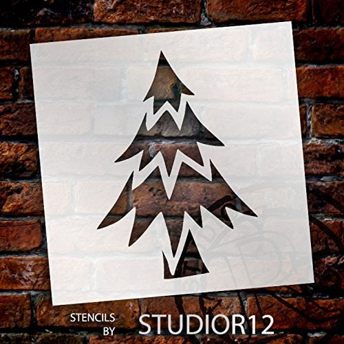DIY Stencil Reusable Cake Stencil Christmas Tree Pattern Cookies Stencil Christmas Tree Stencil